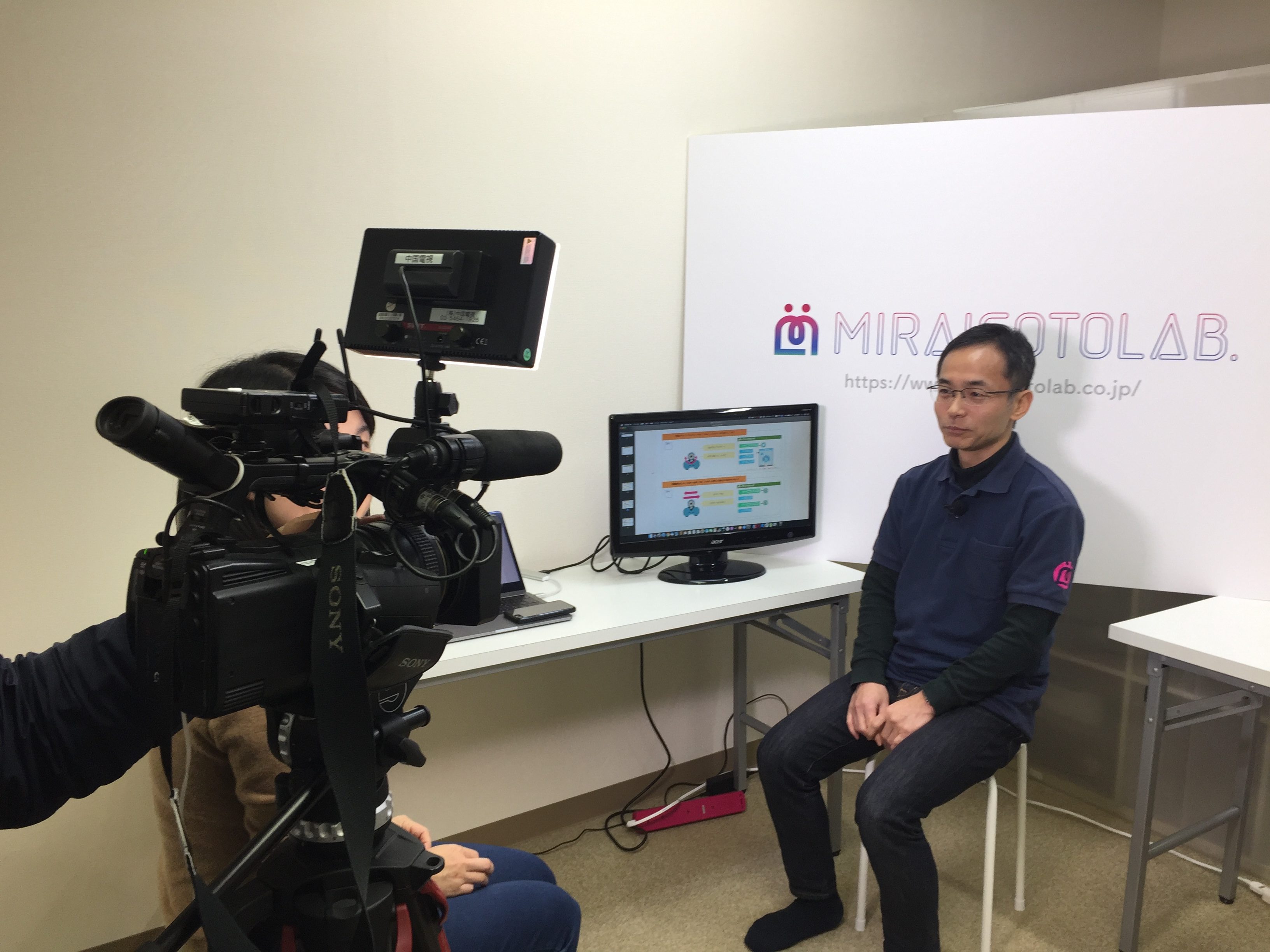 中国中央テレビから、弊社浜田が日本のプログラミング教育について取材を受けました！